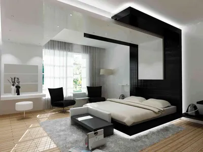 Спальня в стиле современный Модерн - 77 фото