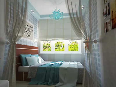 Дизайн узкой спальни: 75 фото, отделка, зонирование, материалы