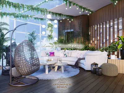 Дизайн лаунж-зоны в элитном пентхаусе в Одессе ⋆ Студия дизайна элитных  интерьеров Luxury Antonovich Design