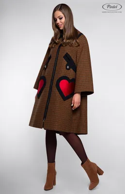 Pintel™ Store — SAMUTIA — дизайнерское пальто свободного силуэта из  натуральной шерсти (Италия) с длинным рукавом для девушек
