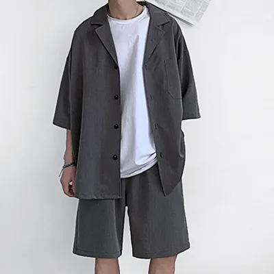 Однотонные свободные мужские пальто JK, дизайнерские свободные пальто из  двух предметов, не легко деформировать, модное мужское пальто - купить по  выгодной цене | AliExpress