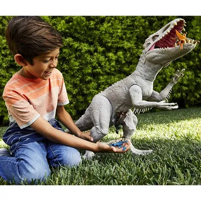 Динозавр Индоминус Рекс 104 см поедает маленьких дино Jurassic World  Indominus Rex Mattel GPH95-2 ➦ купить в интернет магазине dzhitoys.com.ua,  цена 5450 грн.