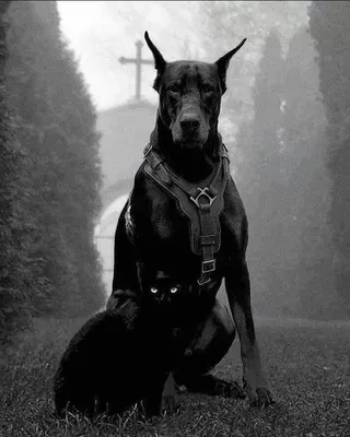 Black Beast... | Scary dogs, Black doberman, Doberman pinscher blue