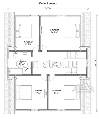 Проект: Дом 10 на 12 из бруса. 202 м2 – цена, характеристики, комплектация