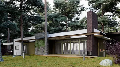 Дом в сосновом бору - Проект из галереи 3D Моделей
