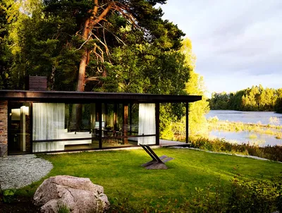 Очаровательный дом на берегу озера | 16 фото