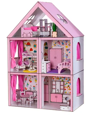 Домики для кукол Барби Средние — Мебель для Кукол 【OnWood】 | RIKITOY