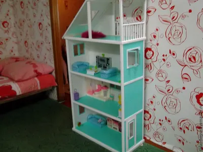Кукольный домик для барби – заказать на Ярмарке Мастеров – 6C8HBBY |  Кукольные домики, Славянск-на-Кубани