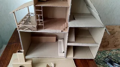 Кукольный домик из картона - YouTube