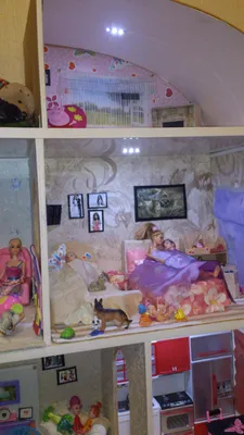 Домик для кукол с освещением | Пикабу