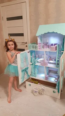 Кукольные домики: домик для кукол Барби – купить на Ярмарке Мастеров –  NX0FERU | Кукольные домики, Москва