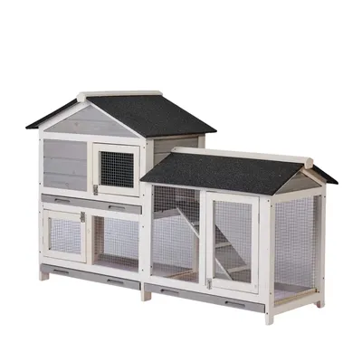 Домашний куриный домик YG, водонепроницаемый деревянный домик для животных,  58 дюймов, для внутреннего и наружного курятника, для кроликов, с крышей,  для сада, заднего двора | Дом и сад | АлиЭкспресс