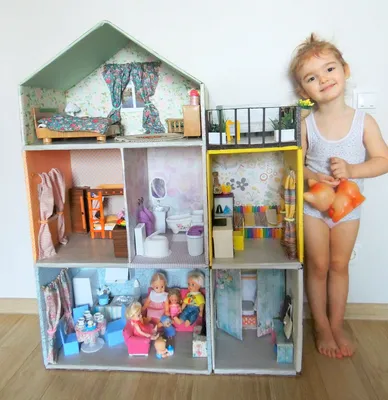 Кукольный Дом для дочки своими руками | Журнал Ярмарки Мастеров