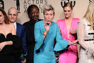 Frances McDormand Press Room Pictures SAG Awards 2018 | POPSUGAR Middle  East Celebrity and Entertainment