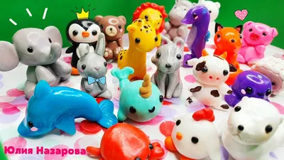 MY SEPTEMBER POLYMER CLAY COLLECTION! ANIMALS - YouTube