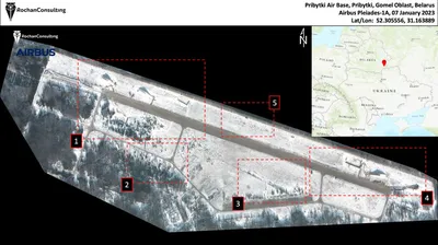 СМИ показали фото военного аэродрома в Беларуси с российской техникой —  снимки со спутника. Новости :section-UKR.NET.