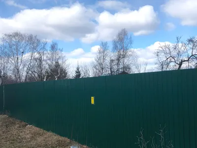 Забор из профнастила зеленый - ЗаборСтрой24