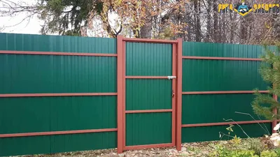 Забор из профнастила под ключ, цена с установкой забора из профлиста от 750  руб за метр в Москве