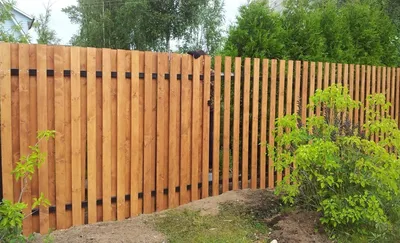 Деревянный забор своими руками [Инструкция] - фото, видео