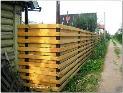 Деревянный забор своими руками | Строительство бани