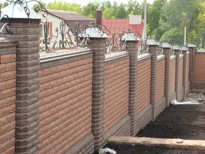 Забор из кирпича своими руками | Екатеринбург