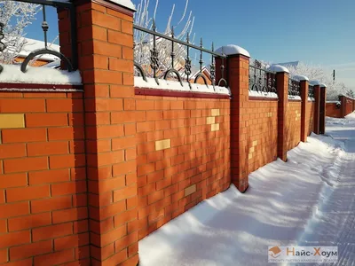 Забор из кирпича — Забор Екатеринбург