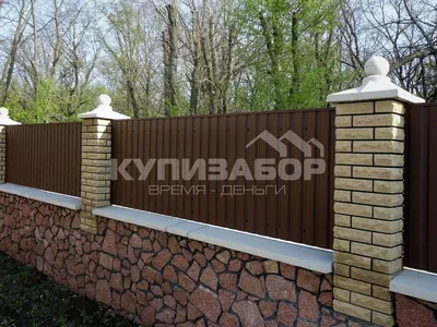 Забор из кирпича — кирпичный забор цена строительства «под ключ» -  «ВД-СТРОЙ»