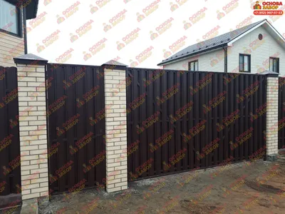 Забор из кирпича – строительство кирпичных заборов в Казани по низким ценам  | Ск-ЭкоДом