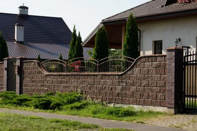 Забор из блоков декоративный в Иркутске | Цена на забор из блоков  декоративный