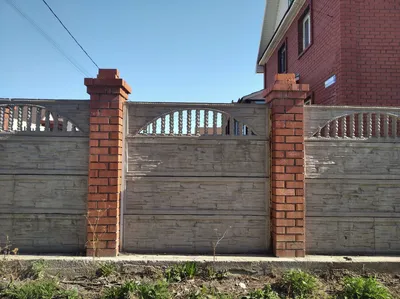 Забор из бетона, забор из блоков керамзитобетонных, из шлакоблока