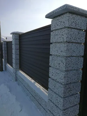 Декоративные бетонные блоки для заборов | Заборы в Иркутске