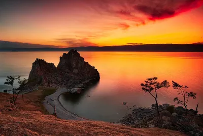 Озеро Байкал закат - 70 фото