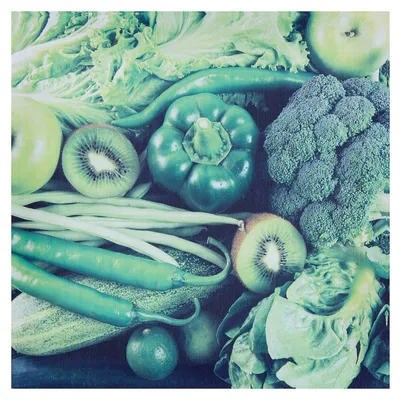 Фотообои «Зеленые овощи и фрукты»