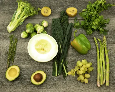 Зеленые овощи и фрукты - Realhousekeepers