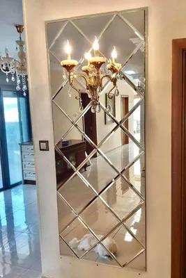 Зеркальное панно в интерьере гостиной | Зеркальная стена | Идеи для дома |  Украсить зеркало, Зеркальные стены, Интерьер
