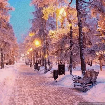 Улица зимой - 41 фото