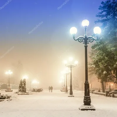 ⬇ Скачать картинки Зимняя улица, стоковые фото Зимняя улица в хорошем  качестве | Depositphotos