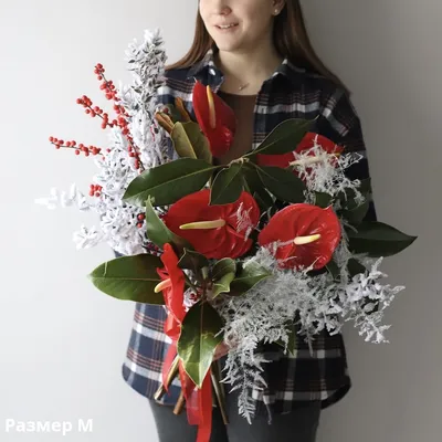 Зимний букет \"Сахарная клюква\" - заказать доставку цветов в Москве от Leto  Flowers