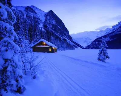 Уютный домик в зимний период в стране чудес Стоковое Изображение -  изображение насчитывающей кабина, коттедж: 197828181