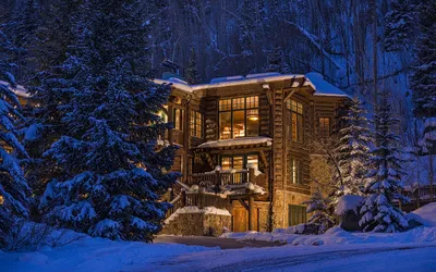 ⬇ Скачать картинки Мультяшный дом зима, стоковые фото Мультяшный дом зима в  хорошем качестве | Depositphotos