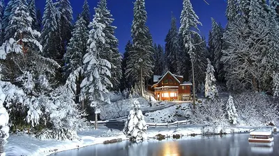 Красивый пейзаж зима (104 лучших фото)
