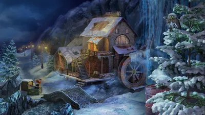 Сказочный зимний домик - 65 фото