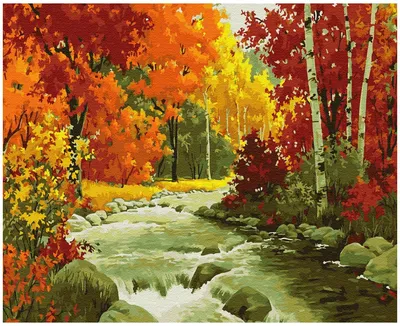 Molly Картина по номерам \"Золотая осень\" (KH0824) — купить в  интернет-магазине по низкой цене на Яндекс Маркете
