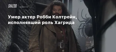 Звезда «Гарри Поттера» Робби Колтрейн умер из-за полиорганной  недостаточности