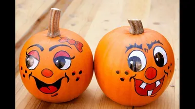 ОСЕННИЕ ПОДЕЛКИ / Поделки из тыквы / crafts from pumpkin / Halloween craft  - YouTube