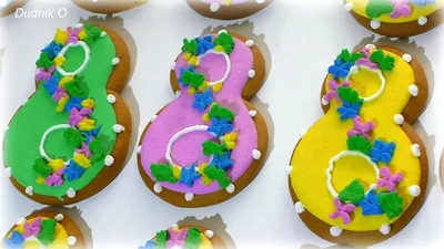 Имбирное печенье имбирные пряники на 8 марта - YouTube