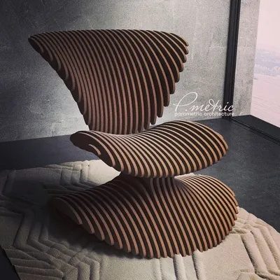 Интересная авторская мебель от Parametric Architecture #авторскаямебель  #дизайнмебели | Contemporary exterior, Wood design, Plywood furniture
