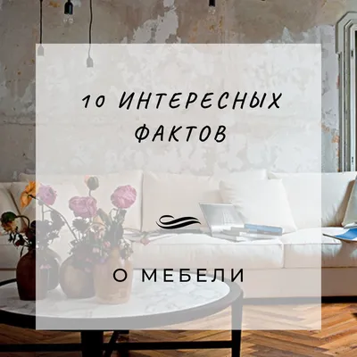 10 интересных фактов о мебели – wood\u0026home