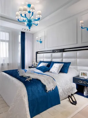 Синяя спальня (100+ фото) — реальные интерьеры, подборка идей дизайна