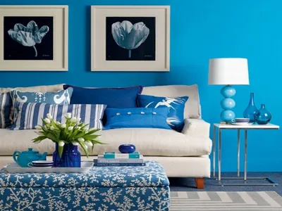 Синий цвет в интерьере квартиры | Статьи компании «1000 Ремонтов»